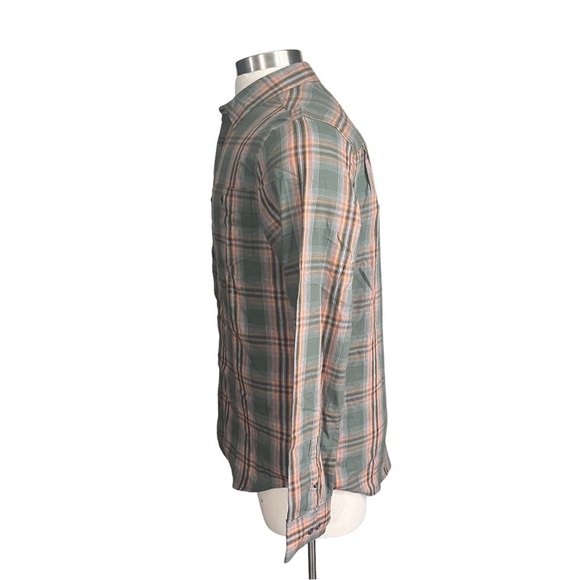 Prana Dolberg Flannel Shirt Tall Men Multicolor Plaid Check Long Sleeve Sz S NWT - Picture 5 of 16